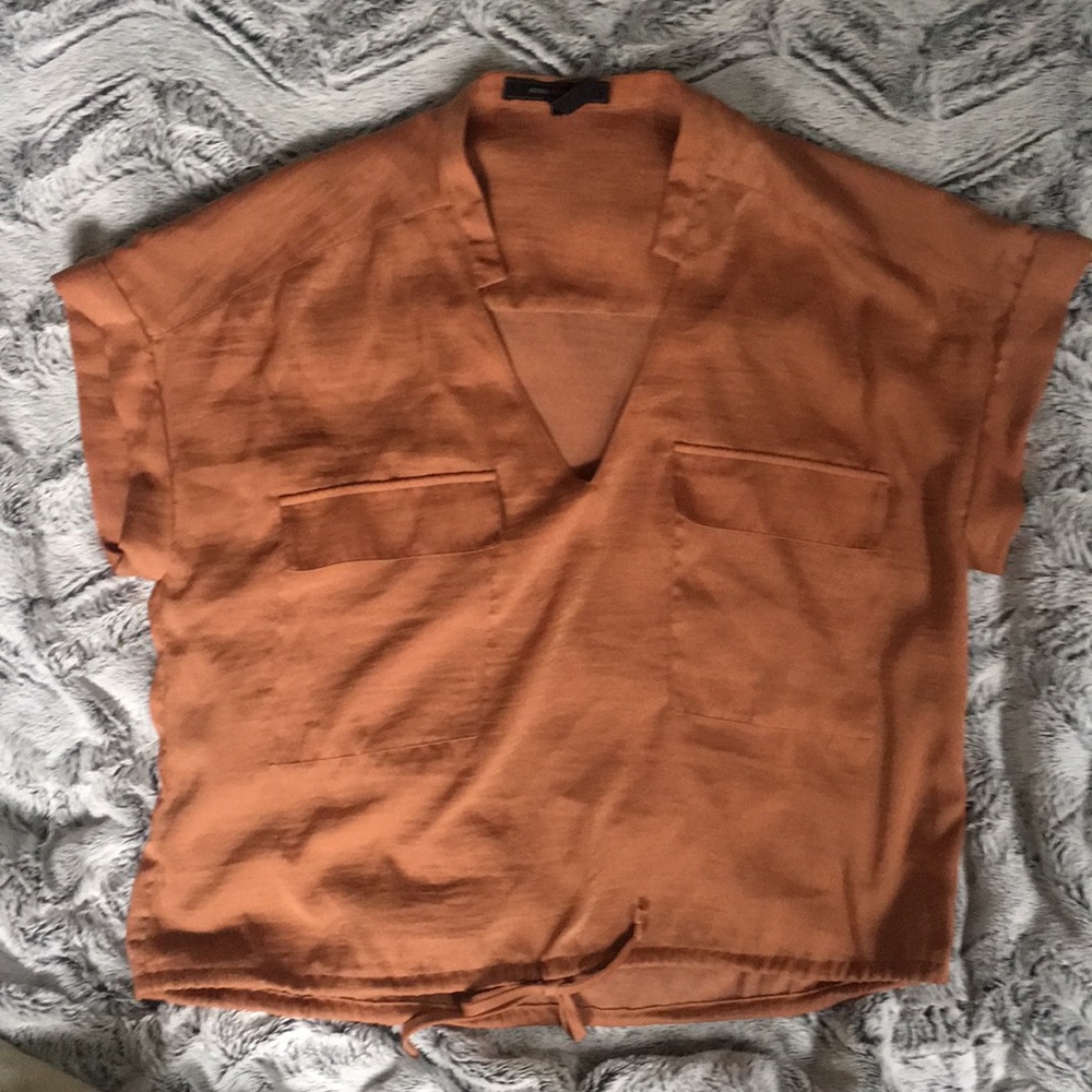 BCBG Oversized Pocket Tee